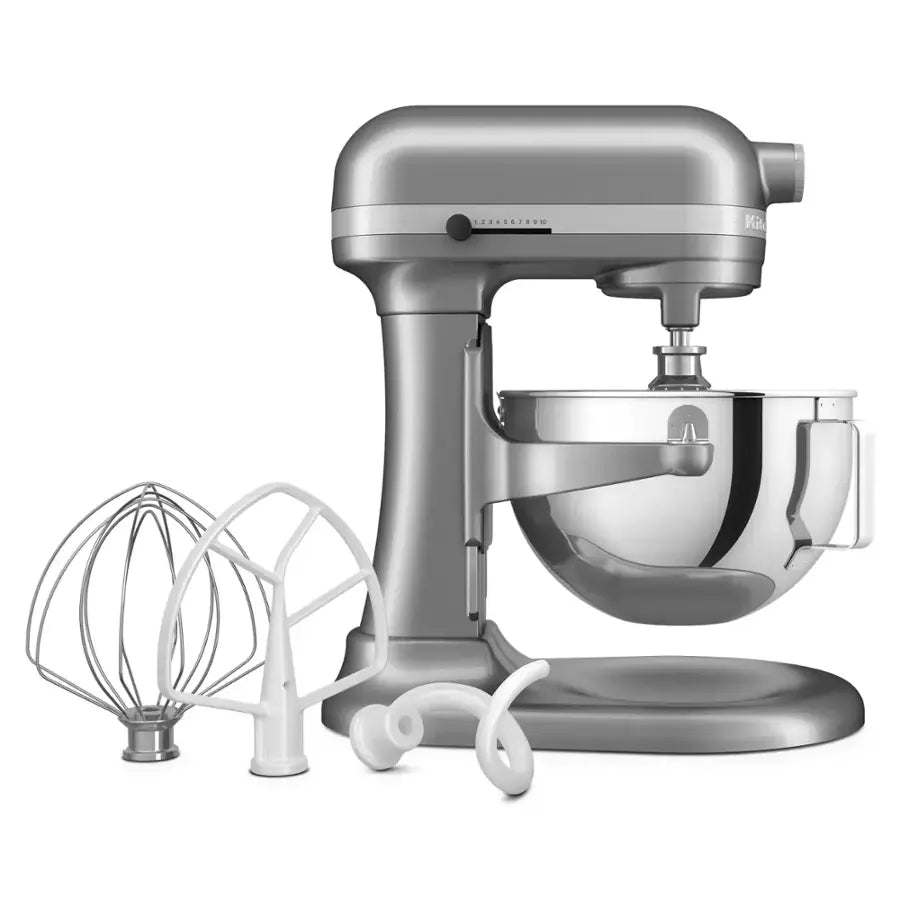Durable Contour Silver 5.5 Quart Stand Mixer with Bowl-Lift for Home and Professional Baking