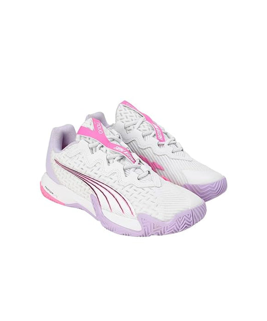 Stylish Elite Women’s Padel Tennis Shoes White & Violet