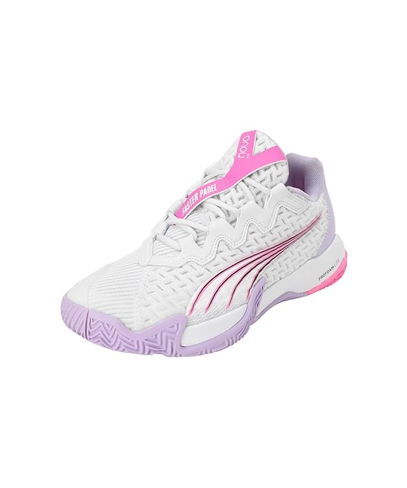 Stylish Elite Women’s Padel Tennis Shoes White & Violet