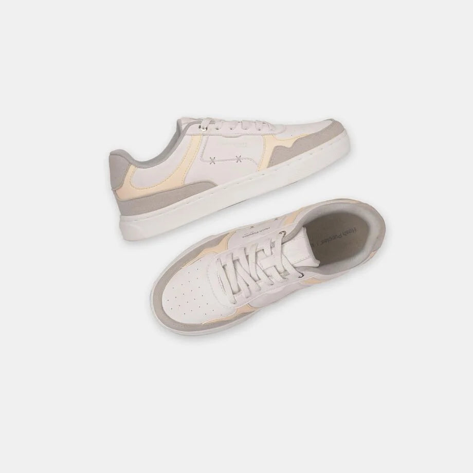 Everyday Wear White Lace Up Shoes for Women with Trendy and Comfortable Design