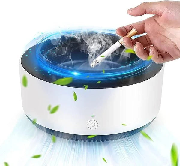 Smokeless Smart Ashtray with Built In Filter and Air Purifier for Indoor Use
