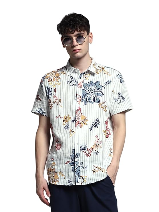 Fashionable Floral Regular Fit Shirt for Men Party & Weekend Wear
