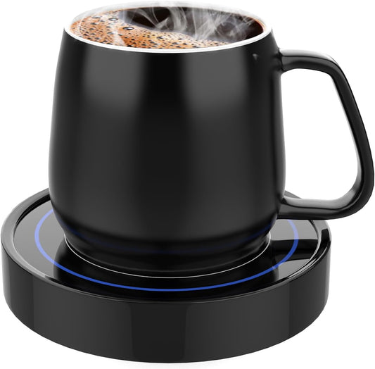 Home and Office Coffee Warmer with Mug Set Electric Cup Warmer Candle Heating Plate Auto Shut Off