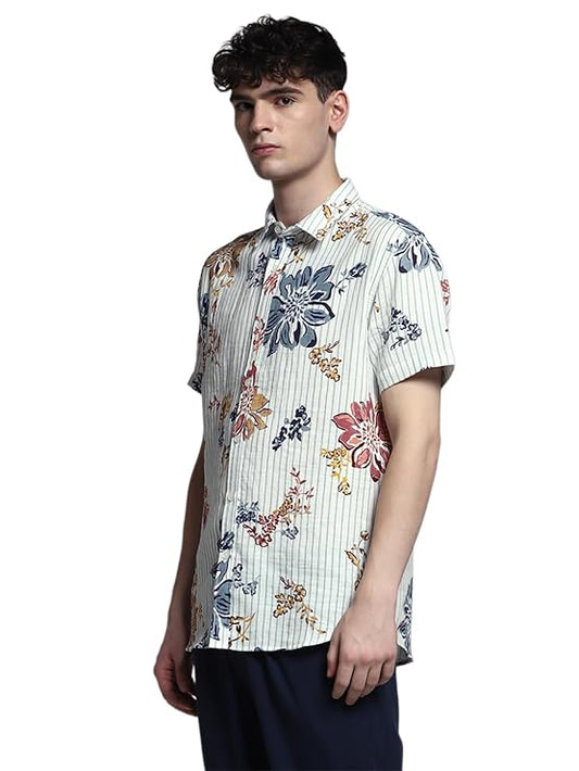 Fashionable Floral Regular Fit Shirt for Men Party & Weekend Wear