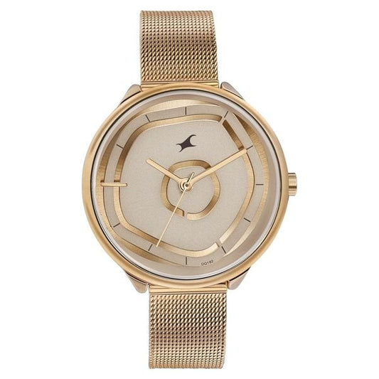 Premium Multifunction Quartz Watch with Rose Gold Dial and Stainless Steel Bracelet