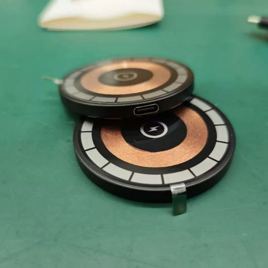 Wireless Charging Pad with Super Strong Magnets Tempered Glass and Fast Qi Support