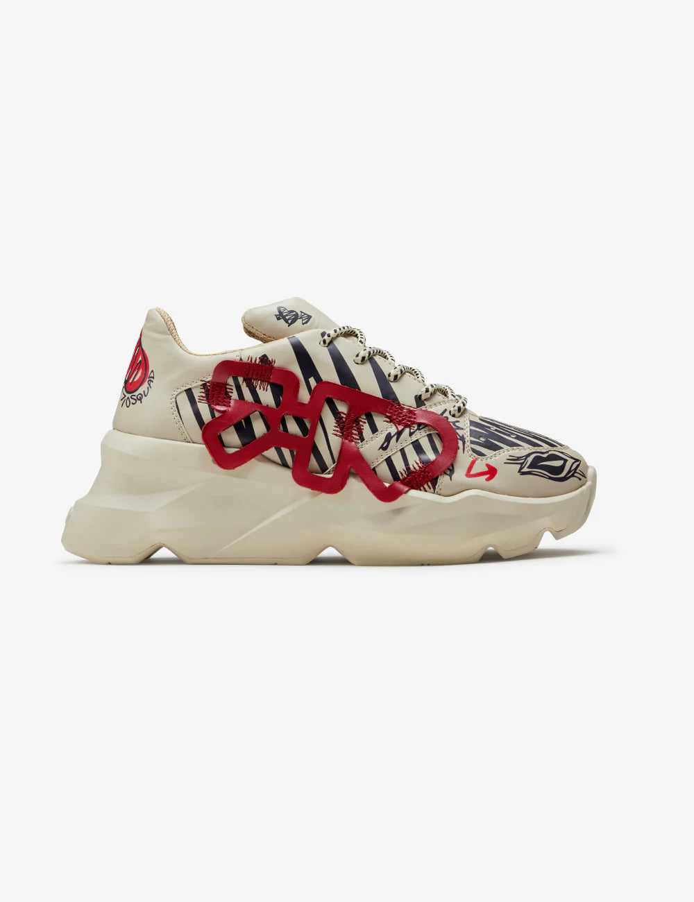 Bold Graphic Chunky Sneakers Stylish and Comfortable