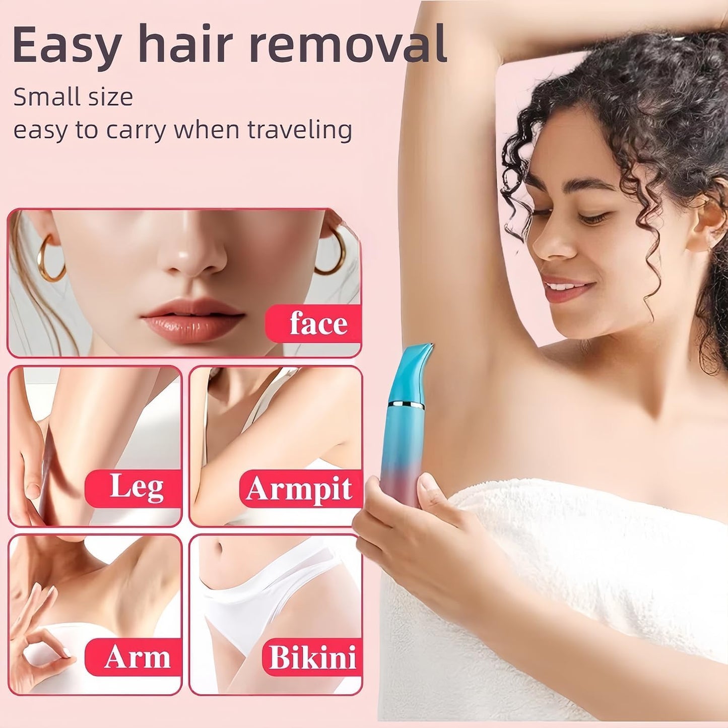 Women's Eyebrow and Facial Hair Trimmer Electric Rechargeable