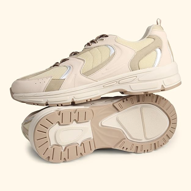 Lightweight Breathable Sneakers for Men Cushioned PU Insole Everyday Style