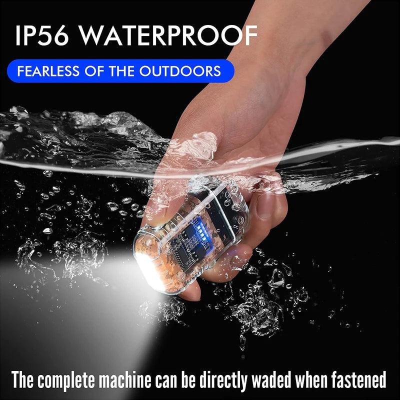 Dual Arc Windproof and Waterproof Lighter with Torch and C Type Charging