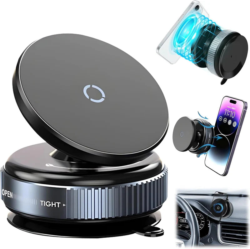 Strong Rotatable Suction Phone Holder for Car Shower and Gym with Magnet Ring