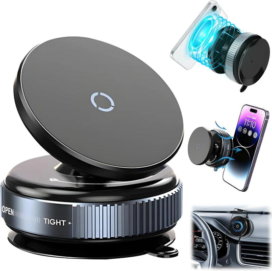 Strong Rotatable Suction Phone Holder for Car Shower and Gym with Magnet Ring