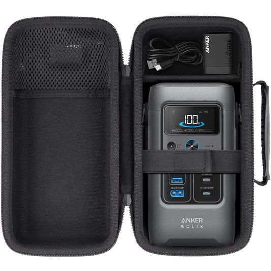 Dustproof Protective Case for Anker Solix Portable Power Station Black