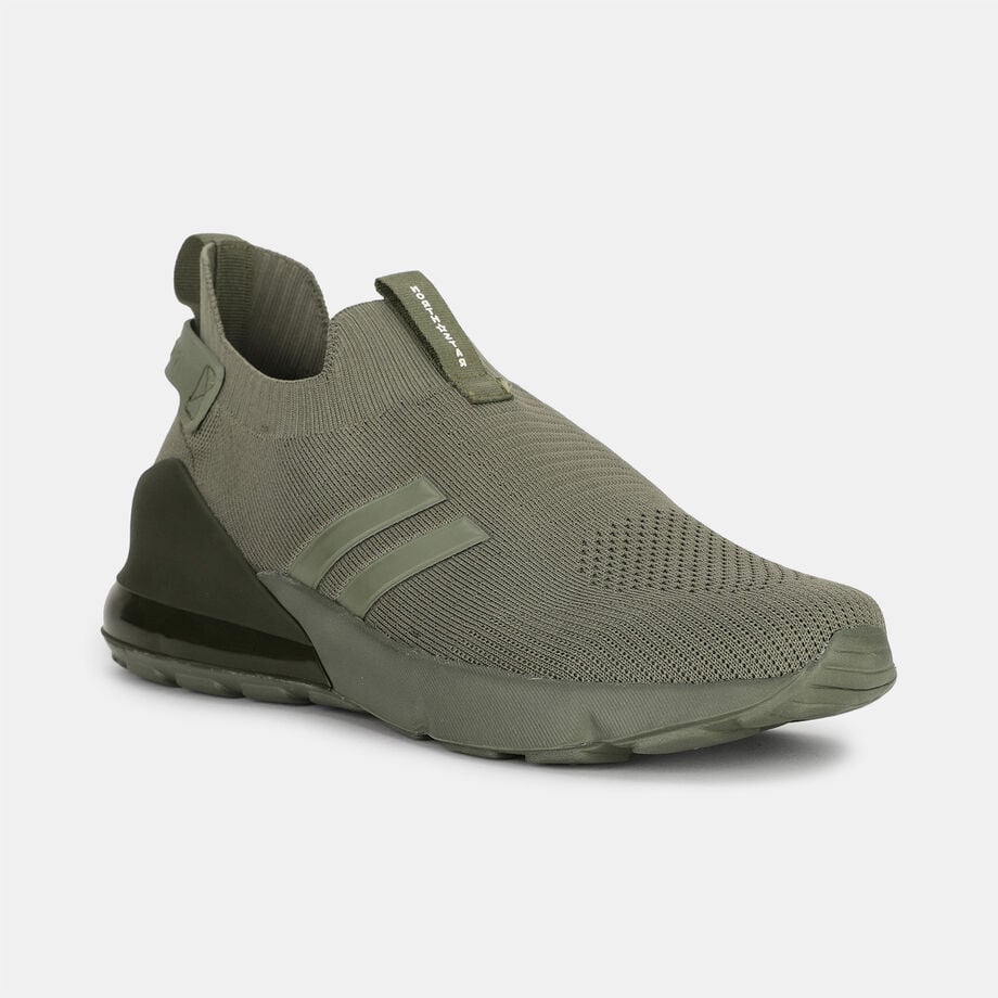 Chic Green Woven Casual Sneakers for Men Lightweight Everyday Footwear