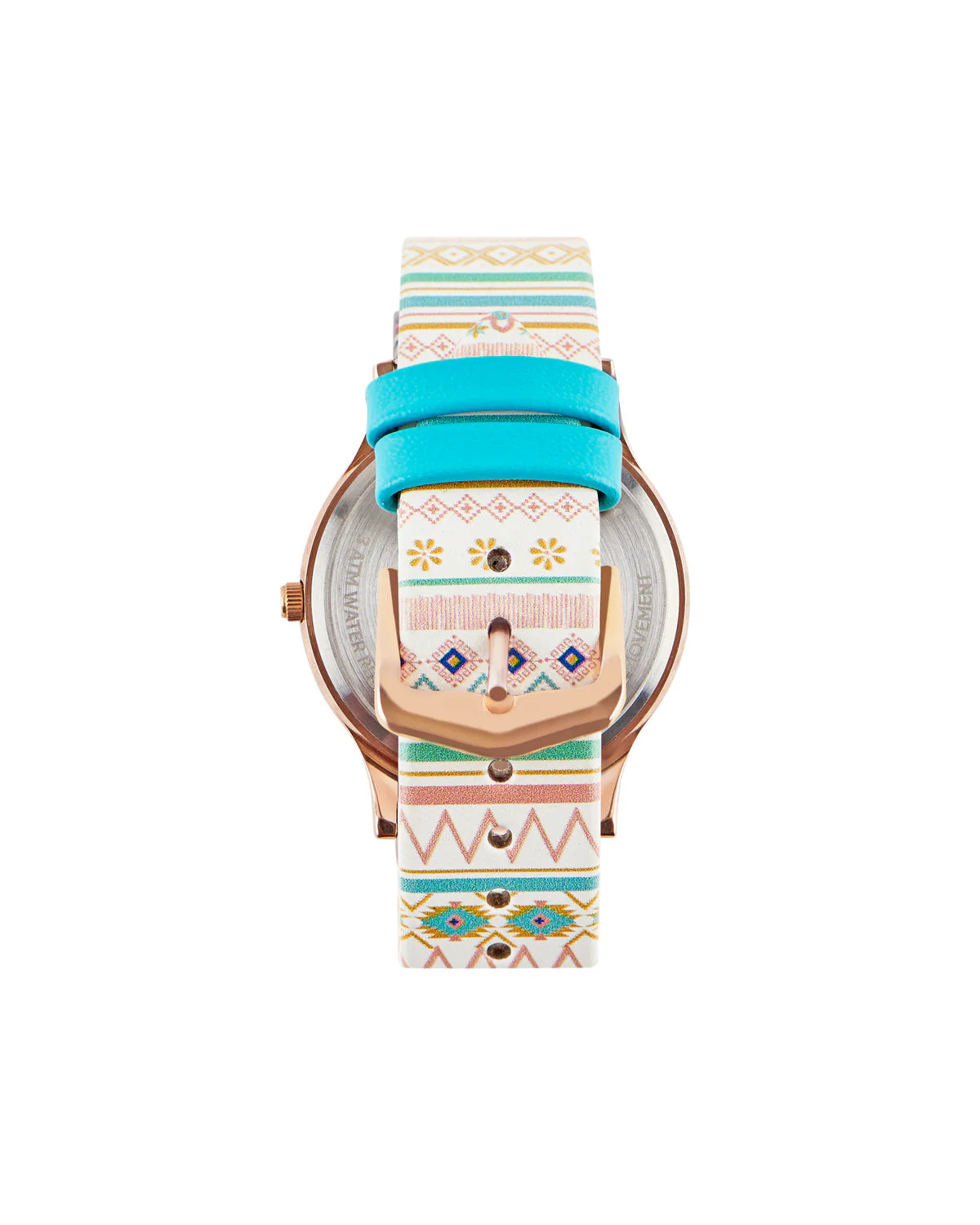 Elegant Ombre Aztec Inspired Women’s Watch with White Face