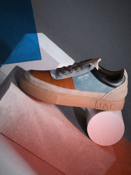 Lightweight and Stylish Multi-Colour Suede Lace-Up Sneakers for Men for Street Style
