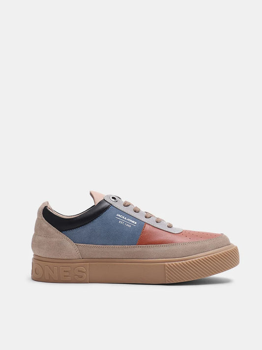 Lightweight and Stylish Multi-Colour Suede Lace-Up Sneakers for Men for Street Style