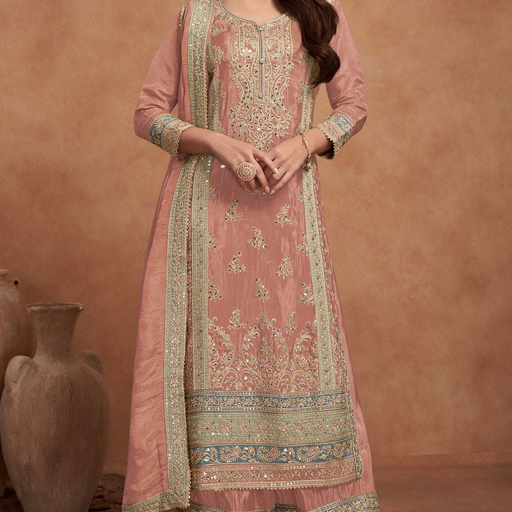 Stylish Silk Stitched Shalwar Kameez Suit for Women Indian Pakistani Dress Wholesale Partywear Collection