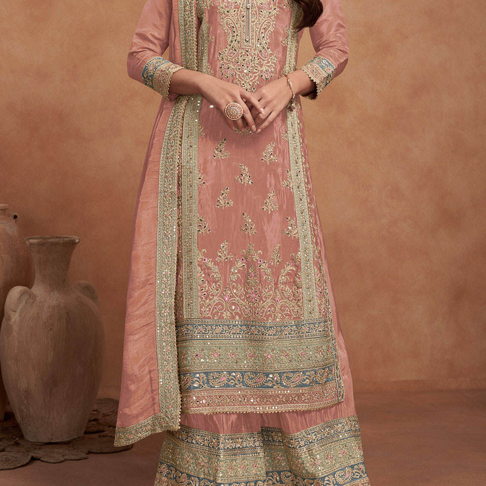 Stylish Silk Stitched Shalwar Kameez Suit for Women Indian Pakistani Dress Wholesale Partywear Collection