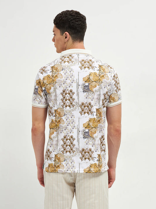 Fashionable Printed Polo T-Shirt for Men Smart Casual Outings