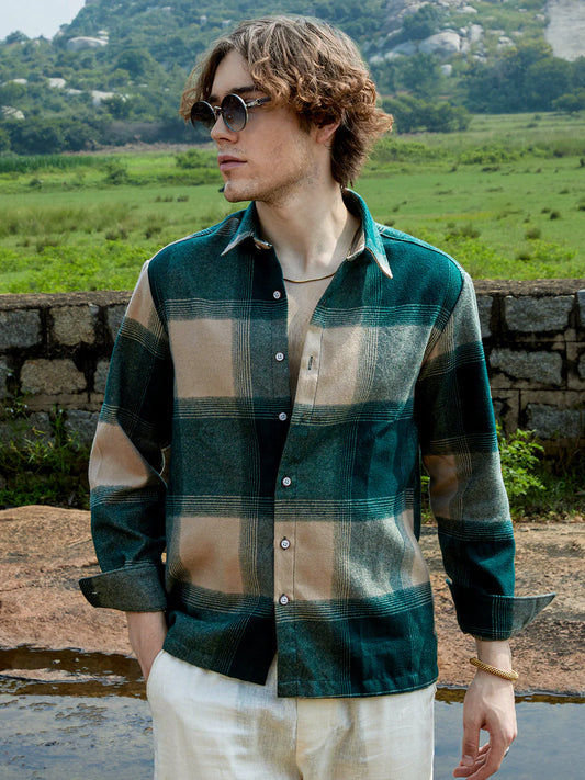 Oversized Checkered Shirt for Men Comfortable Everyday Wear