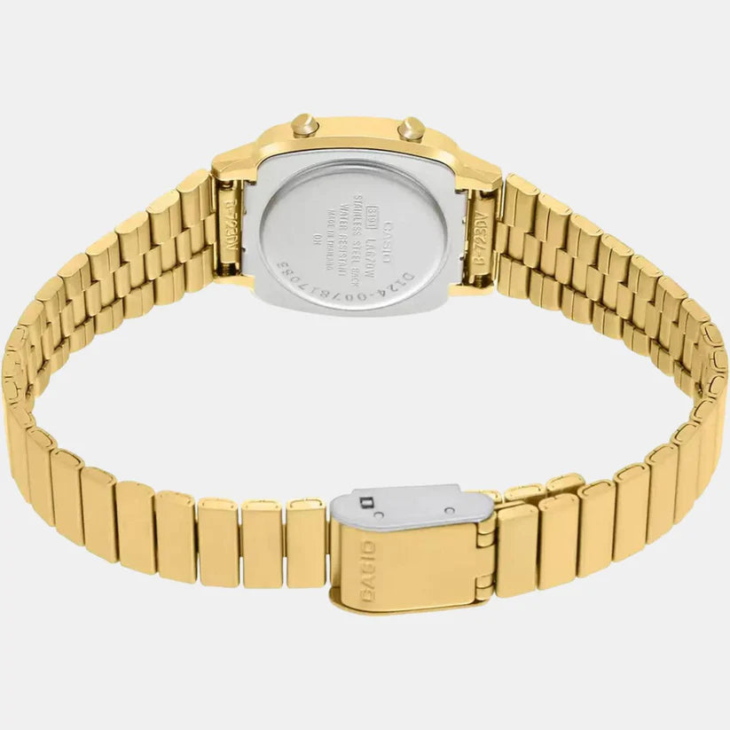 Fashionable Women’s Black Dial Digital Quartz Watch Stainless Steel Stylish Wristwatch