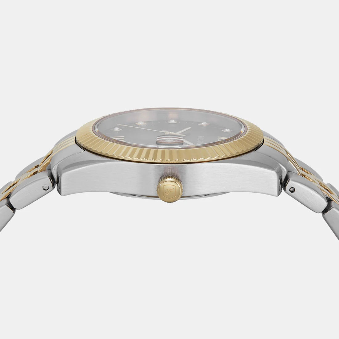 Trendy Green Dial Analog Watch with Stainless Steel Bracelet for Women