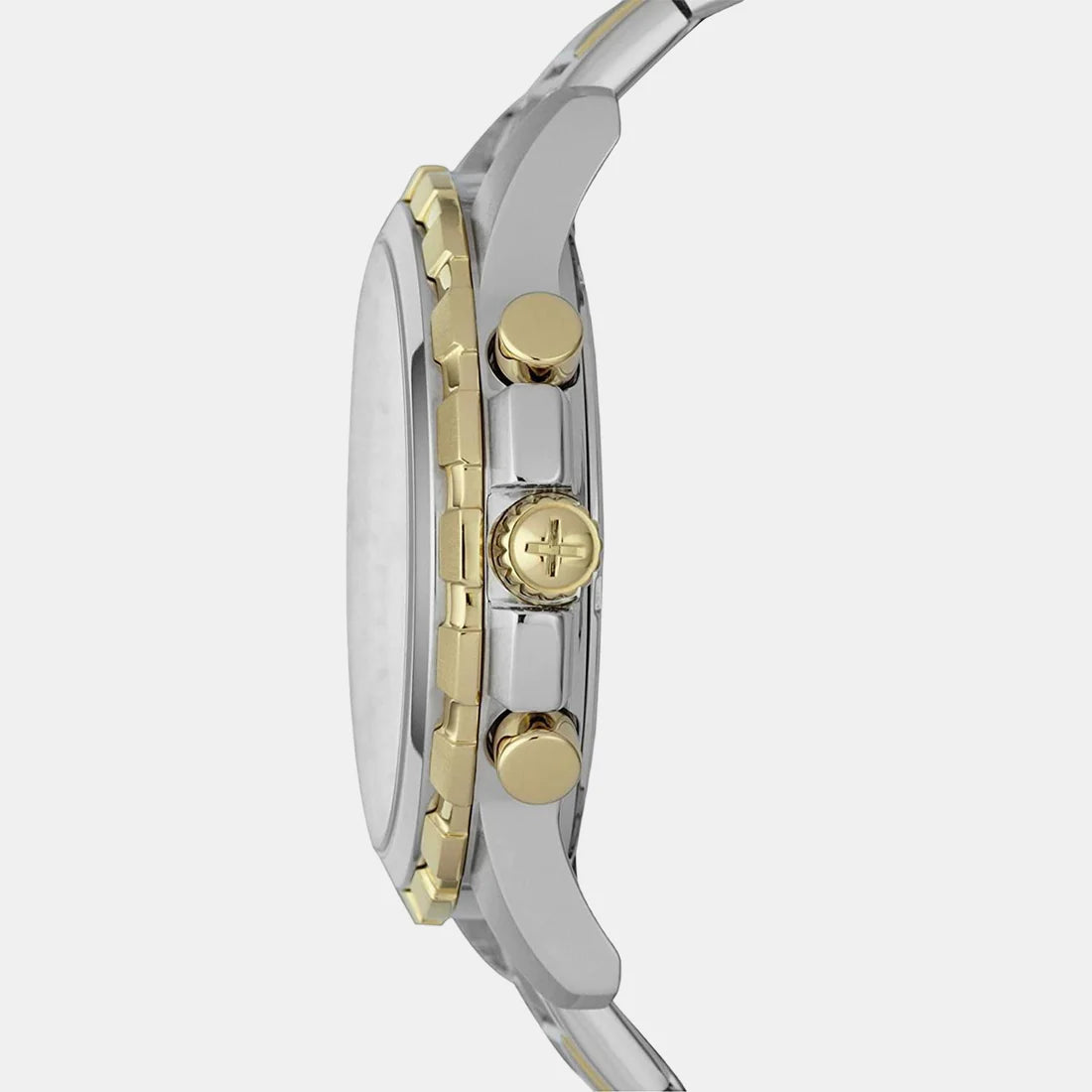 Fashionable Men’s Chronograph Watch with Silver Face and Durable Stainless Steel Strap