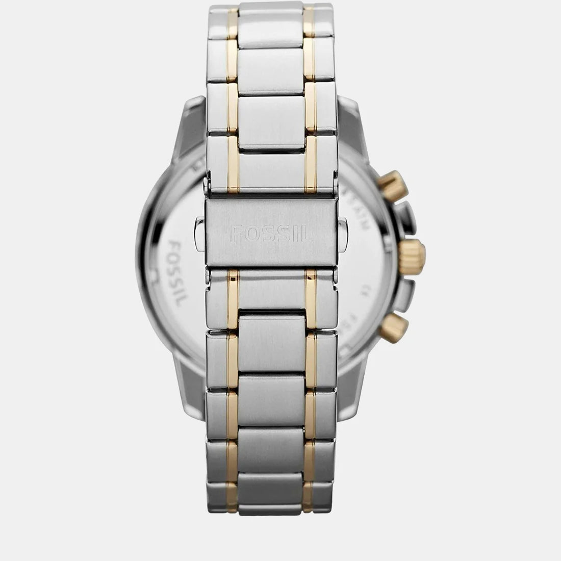 Fashionable Men’s Chronograph Watch with Silver Face and Durable Stainless Steel Strap