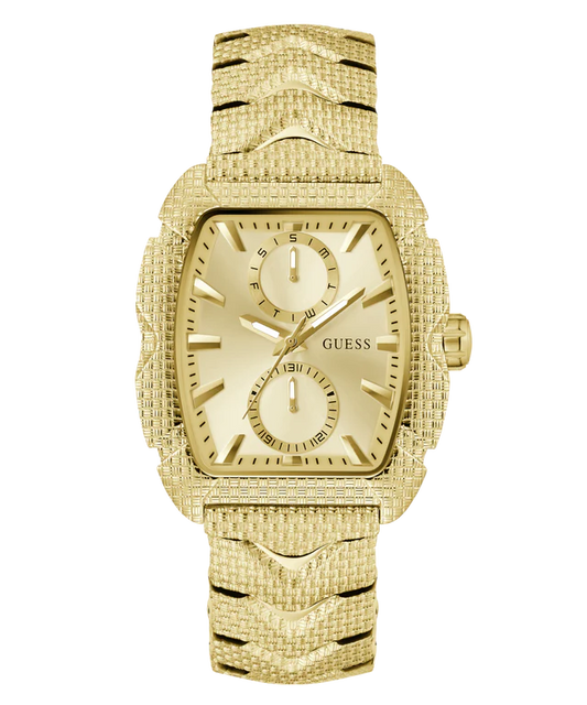 Classic Men’s Gold-Tone Analog Watch with Sleek Design and Multifunction Dial