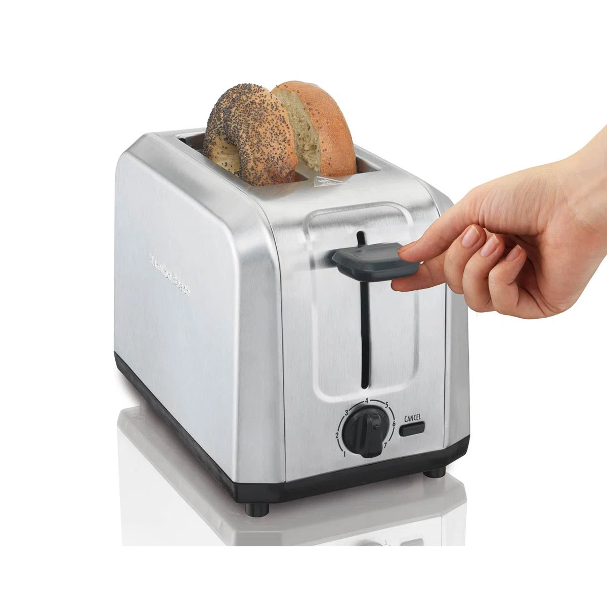 Premium Stainless Steel Toaster Rushed Design with Fast Toasting and Sleek Kitchen Appearance