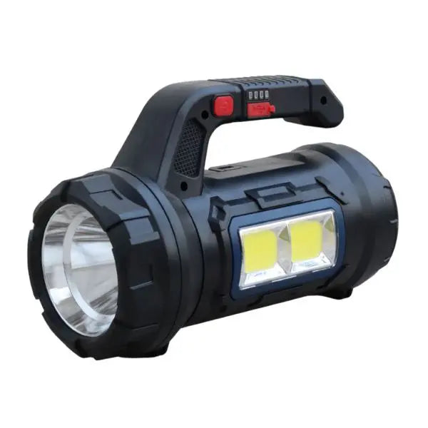 High Power LED Flashlight with Hidden Tool Box and USB Charging for Car and Home