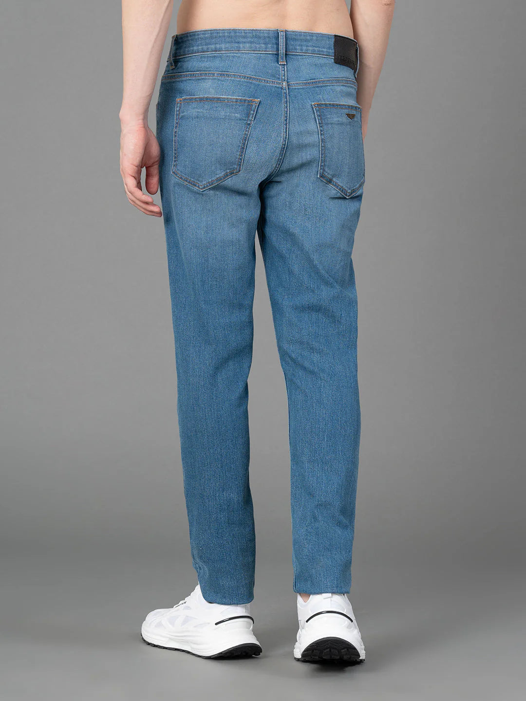 Comfortable Mens Medium Blue Jeans Casual and Streetwear Style