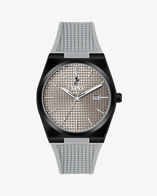 Stylish Men’s Professional Edge Grey Black Watch Lightweight Comfortable Fit