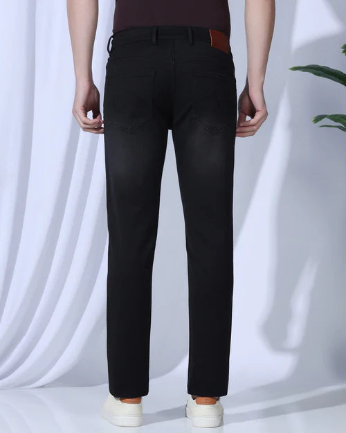 Slim Comfort Black Jeans Ultrasoft Buff Fit Premium Casual Jeans Betsy