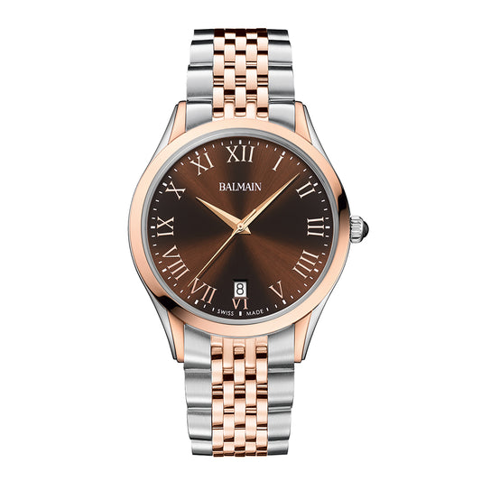 Sophisticated Classic R Men’s Watch with Polished Dial and Strap
