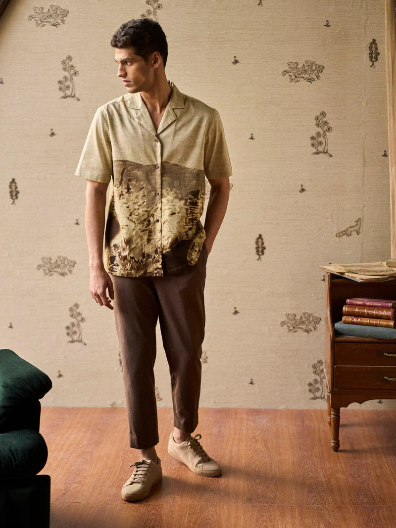 Men’s Skater Button Down Shirt Comfortable Everyday Fit