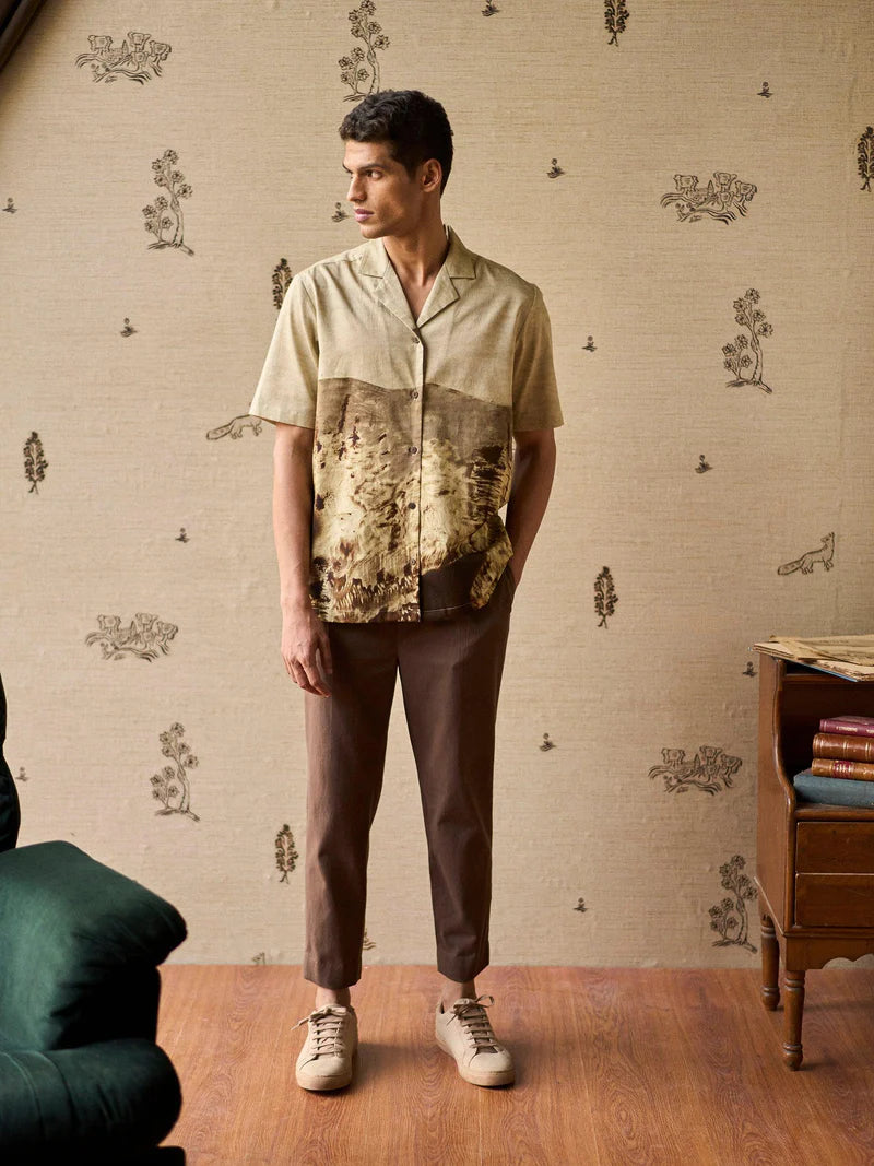 Men’s Skater Button Down Shirt Comfortable Everyday Fit