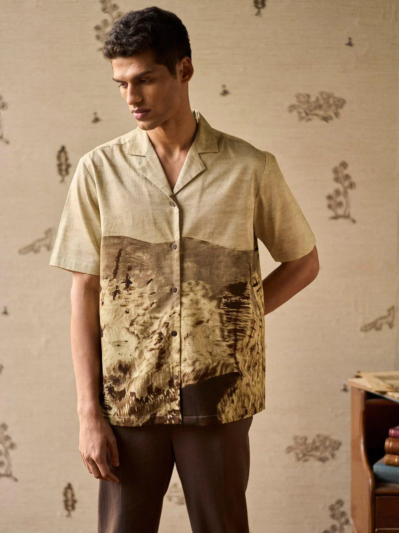 Men’s Skater Button Down Shirt Comfortable Everyday Fit