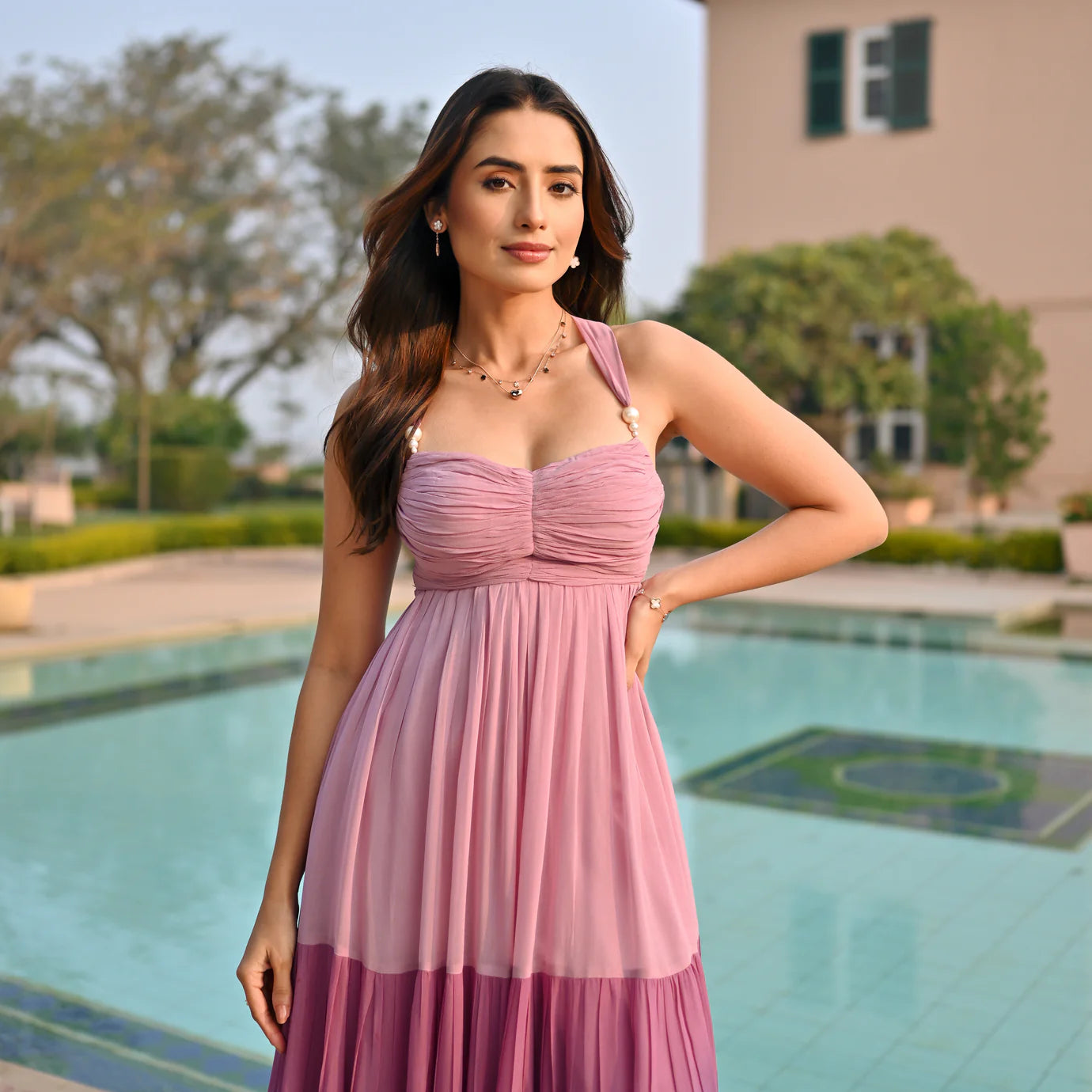 Sophisticated Backless Dress for Party and Evening Wear