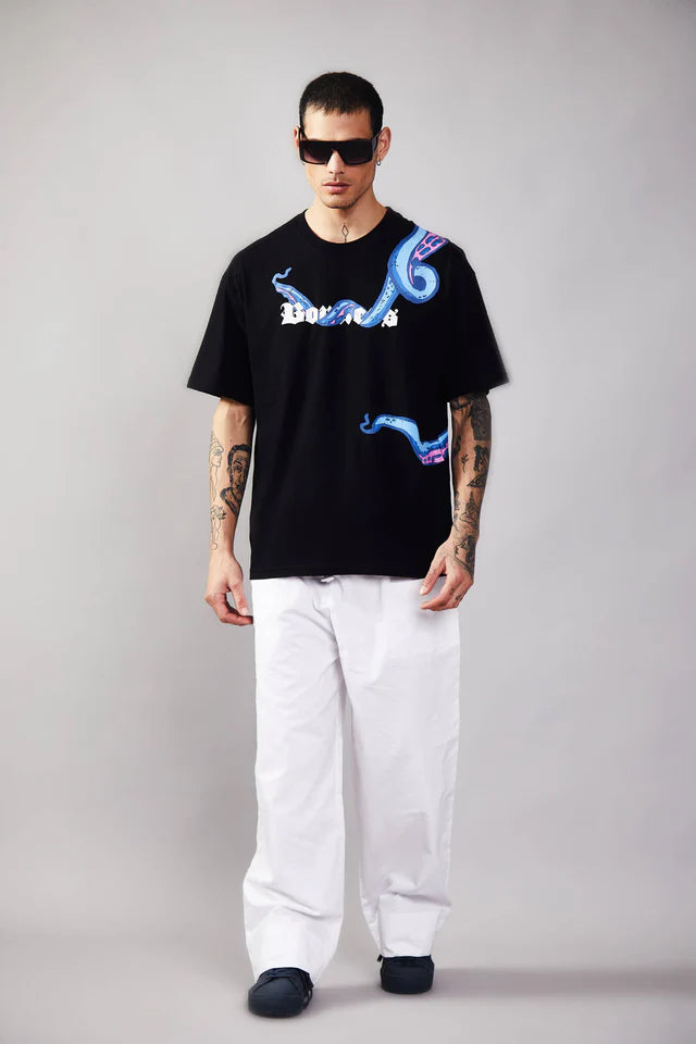 Stylish Casual Men’s T-Shirt Oversized Relaxed Fit Soft Fabric